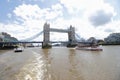 Tower Bridge London, and paddle steamer on the river thames Royalty Free Stock Photo